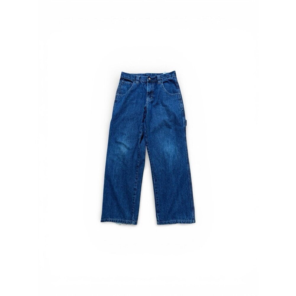 Lee Authentic Carpenter Jeans 28x27 Dark Wash Utility Pocket 100% Cotton